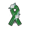 PTSD Awareness Ribbon Enamel Pins JEWB-C048-03D-EB-1