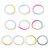 10 Strands 10 Colors Transparent Gradient Color Glass Beads Strands GLAA-TA0001-90-2