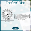 30Pcs Alloy Rhinestone Shank Buttons BUTT-HY0001-28-2