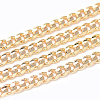 Brass Curb Chains Necklace Making MAK-Q012-03G-1