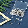 50Pcs 2 Styles Tibetan Style Alloy Charms TIBEP-FS0001-29AS-9