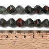 Natural African Bloodstone Beads Strands G-Z119-A28-03-6
