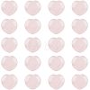 20Pcs Natural Rose Quartz Heart Palm Stone G-HY0001-02-1