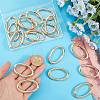 20Pcs Alloy Spring Gate Rings PALLOY-SC0010-53B-G-3