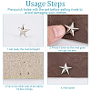 150Pcs 6 Styles Iron Rivets IFIN-CL0001-05P-6
