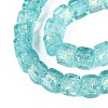 Handmade Foil Glass Beads Strands FOIL-Q002-04E-3