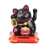 ABS Plastic Solar Powered Maneki-neko Figurines DJEW-B017-01A-04-1