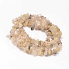 Chip Natural Gold Rutilated Quartz Bead Strands LS-G-L454-01-2
