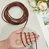 5M Round Braided Cowhide Letter Cord WL-GF0001-34B-02-3