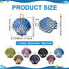 14Pcs 7 Colors Handmade Porcelain Pendants PALLOY-PH01940-2