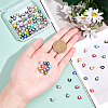  100Pcs 10 Colors 304 Stainless Steel Enamel Charms STAS-NB0001-12-3