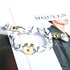 Letter U Cotton Cord Braided Knot Bracelets FS-WG79C27-21-1