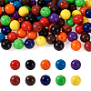 100Pcs 10 Colors Food Grade Eco-Friendly Silicone Beads SIL-TA0001-27-1