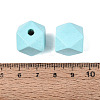 Spray Painted Wood European Beads WOOD-F017-07A-3