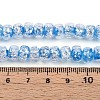 Luminous Handmade Silver Foil Glass Beads Strands FOIL-N029-02B-08-5