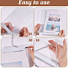 Erasable PVC Hanging Price Tags with Rope CDIS-WH0021-069D-02-4