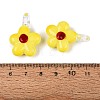 Handmade Lampwork Pendants LAMP-Q039-21B-3