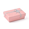 Valentines Day Wife Gifts Packages Cardboard Jewelry Set Boxes with Bowknot and Sponge Inside LS-X1-CBOX-R013-4-4