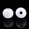 Spray Painted Round Natural Schima Wood Beads WOOD-A018-12mm-31-3