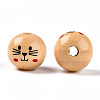 Natural Wood European Beads LS-X-WOOD-S055-16A-2
