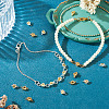 12Pcs 2 Colors Brass Pave Cubic Zirconia Heart Links Connector Charms KK-TA0003-48C-7