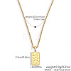 304 Stainless Steel Tarot Card Pendant Necklaces WG777F6-03-2