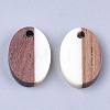 Resin & Walnut Wood Pendants RESI-S358-30I-2