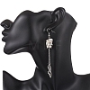 Natural Persian Jade Wing Dangle Earrings EJEW-JE06728-01-2
