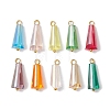 10Pcs Glass Pendants PALLOY-JF03052-01-1