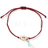 Hamsa Hand with Evil Eye Alloy Enamel Charm Bracelets GS7845-1-2