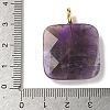 Natural Amethyst Faceted Pendants G-C274-03I-3