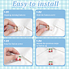 6Pcs Zinc Alloy Cufflinks BUTT-ME0001-53-3