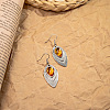 Horse Eye Bohemian Style Zinc Alloy Dangle Earrings FS-WG9CCFB-06-1