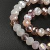 Electroplate Glass Beads Strands EGLA-YW0002-D09-3