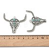 Bohemian Synthetic Turquoise Cattle Pendants FIND-Z112-01AS-4