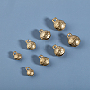 40Pcs 4 Styles Brass Bell Pendants KK-CA0002-54-5