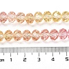 Transparent Painted Glass Beads Strands DGLA-A034-T6mm-A07-3