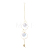 Hanging Crystal Aurora Wind Chimes HJEW-Z003-10-1