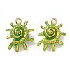304 Stainless Steel Enamel Pendants STAS-L316-22G-01-1