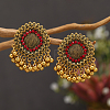 Alloy Flower Chandelier Earrings GG9850-2-1