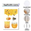 8 Sheets 8 Styles Bees Theme PVC Waterproof Wall Stickers DIY-WH0345-094-4