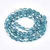 Electroplate Glass Beads Strands EGLA-T013-05C-2
