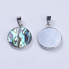 Abalone Shell/Paua Shell Pendants SSHEL-L008-04P-3