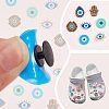  35Pcs 7 Style Detachable Plastic Shoe Charms AJEW-NB0003-58-4