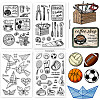 4 Sheets 4 Styles PVC Plastic Stamps DIY-CP0007-06D-2