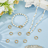 10Pcs Brass Spring Gate Rings KK-BBC0022-07A-4