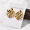 304 Stainless Steel Studs Earrings for Women EJEW-K306-25G-3