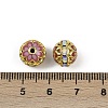 Brass Enamel Beads KK-L236-01C-G-3