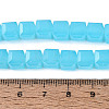 Imitation Jade Glass Beads Strands GLAA-R041-8x8mm-B05-4