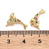 Brass Micro Pave Cubic Zirconia Pendants KK-A291-11A-G-3